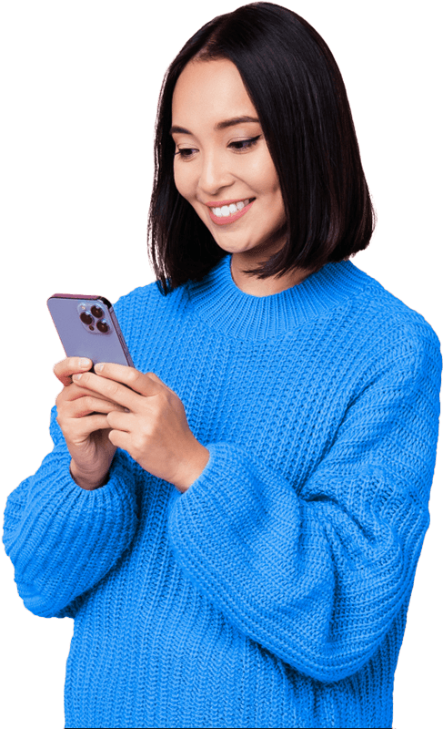 Vrouw met telefoon
